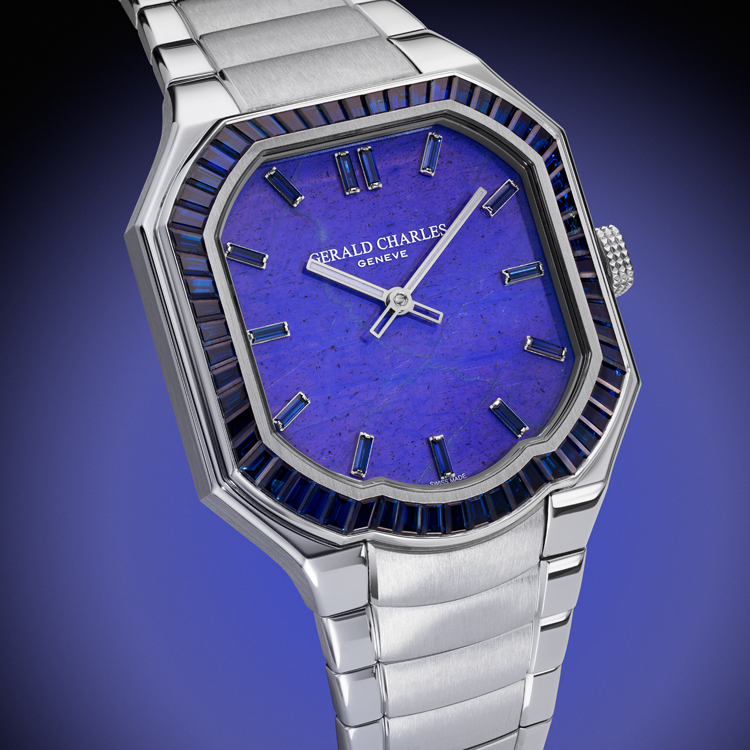 Gerald Charles Unveils Masterlink Gem Set Stone Dial